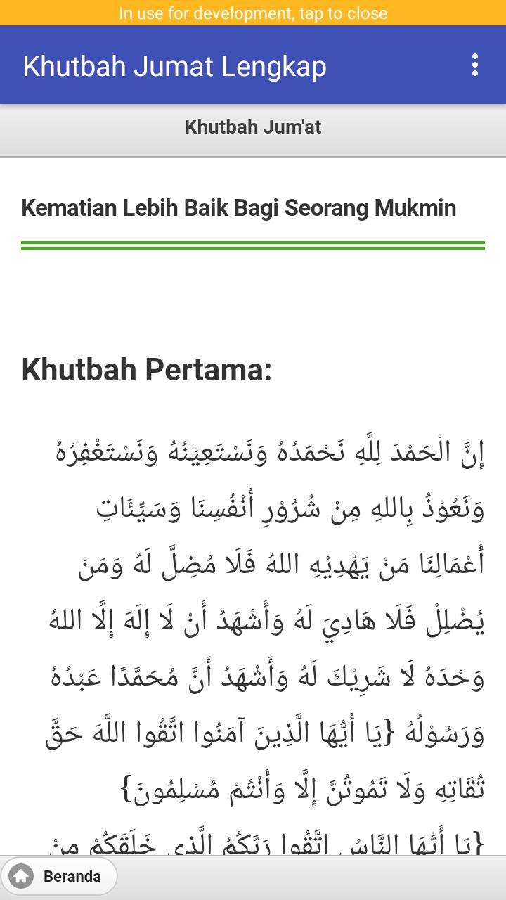 Detail Contoh Khutbah Jumat Nomer 40