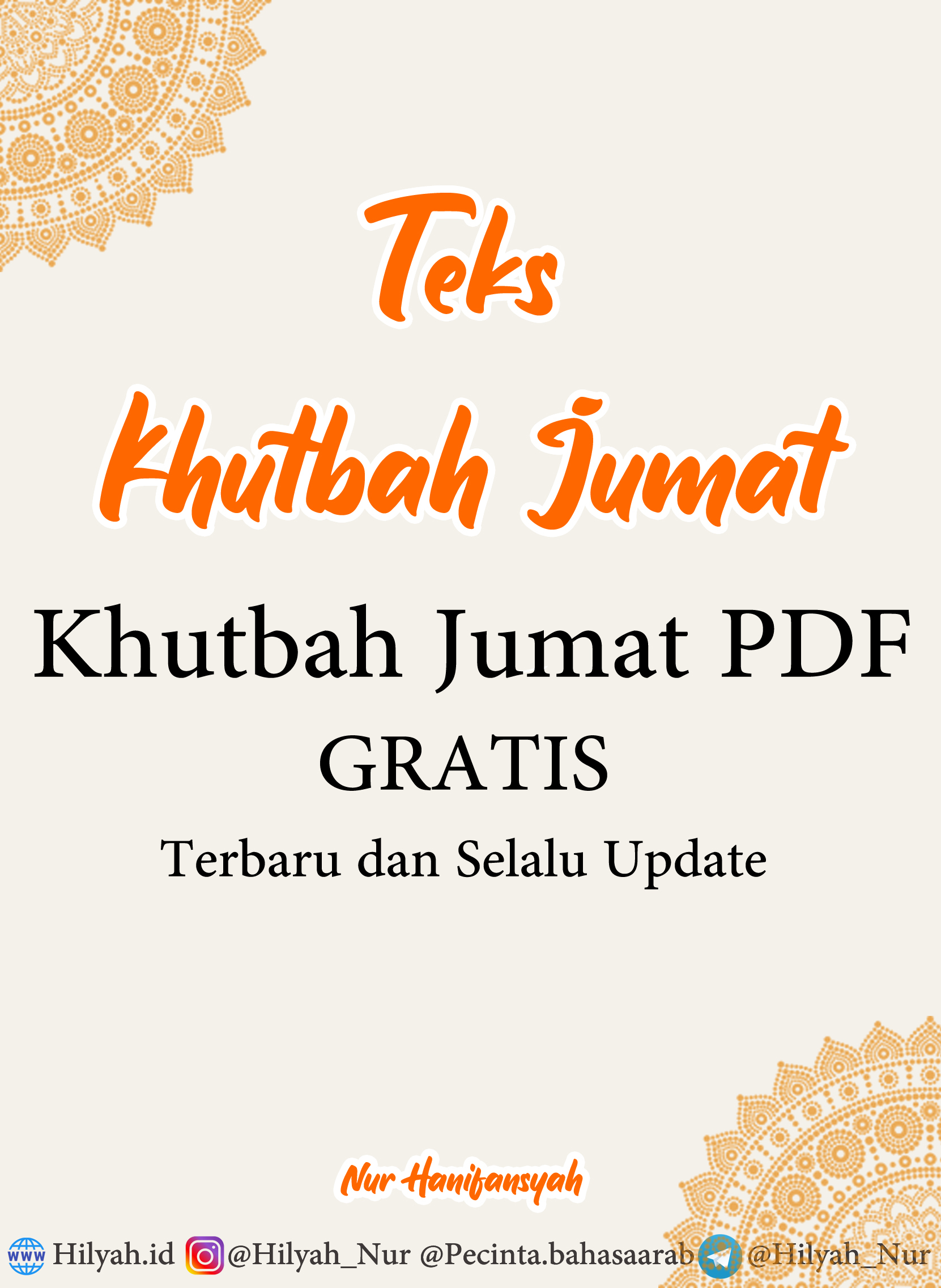 Detail Contoh Khutbah Jumat Lengkap Dengan Pembuka Dan Penutup Nomer 44