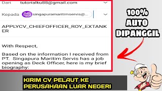 Detail Contoh Kirim Cv Lewat Email Nomer 42