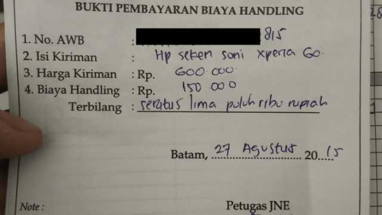 Detail Contoh Kirim Paket Barang Nomer 31