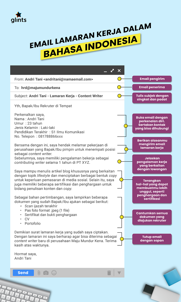 Detail Contoh Kirim Surat Lamaran Kerja Lewat Email Nomer 34