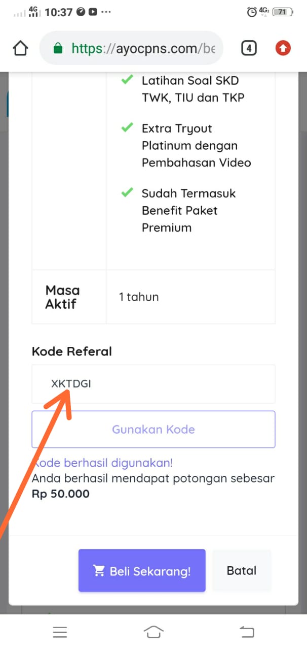 Detail Contoh Kode Referal Nomer 17