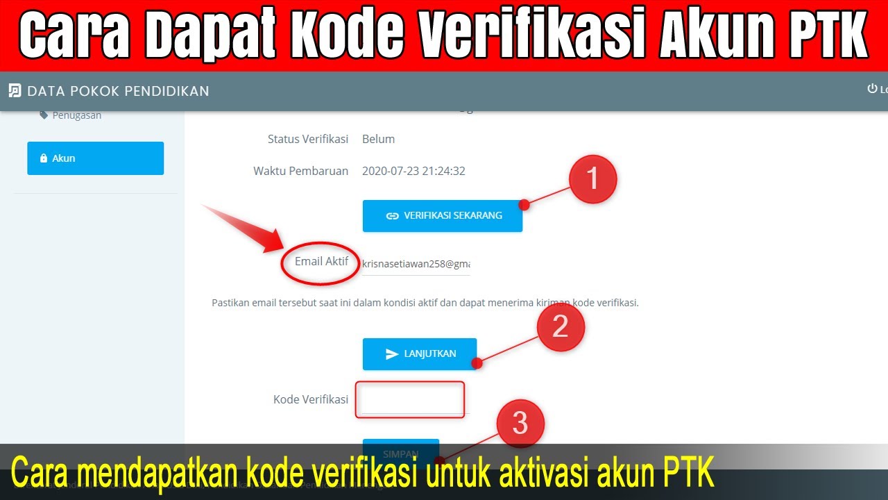 Detail Contoh Kode Verifikasi Nomer 3