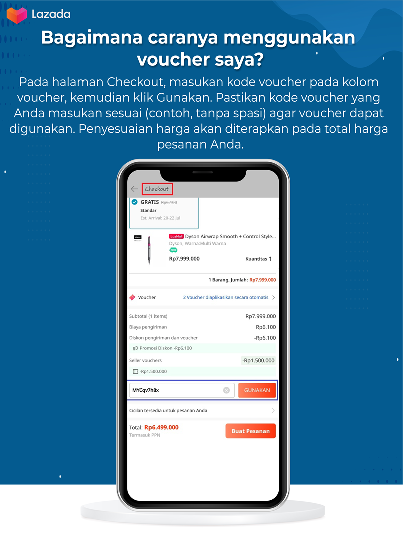 Detail Contoh Kode Voucher Lazada Nomer 3