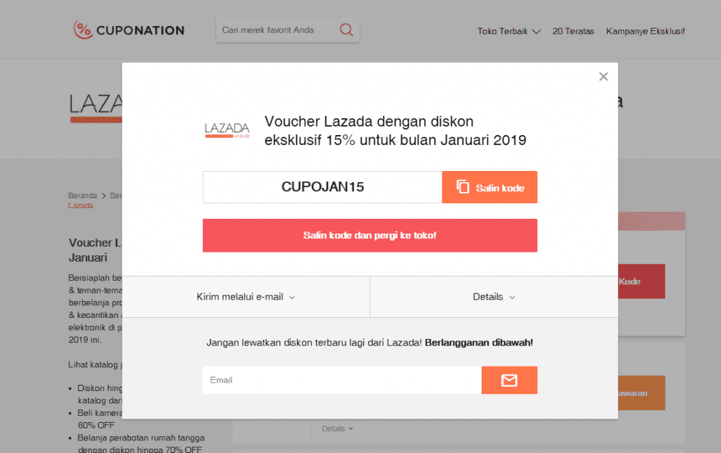 Detail Contoh Kode Voucher Lazada Nomer 24