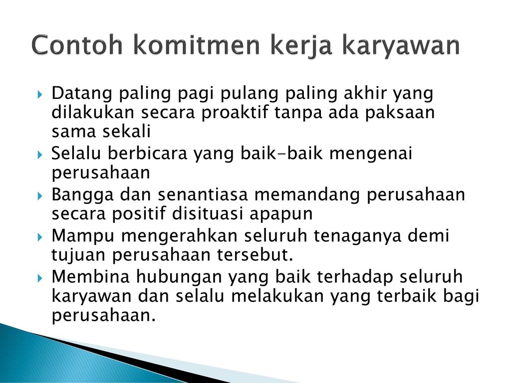 Contoh Komitmen Dalam Bekerja - 52+ Koleksi Gambar