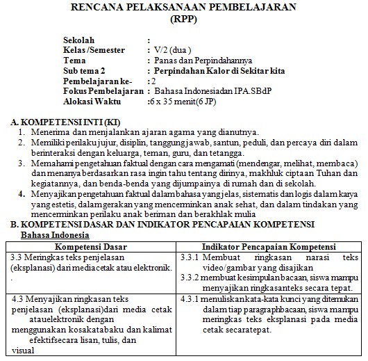 Detail Contoh Kompetensi Dasar Dan Indikator Kurikulum 2013 Nomer 11