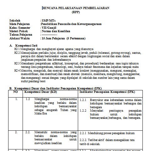 Detail Contoh Kompetensi Dasar Dan Indikator Kurikulum 2013 Nomer 27