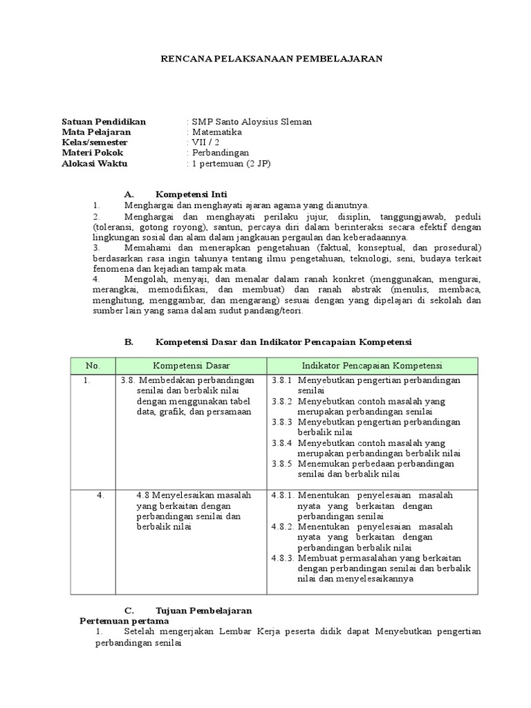 Detail Contoh Kompetensi Dasar Dan Indikator Kurikulum 2013 Nomer 34