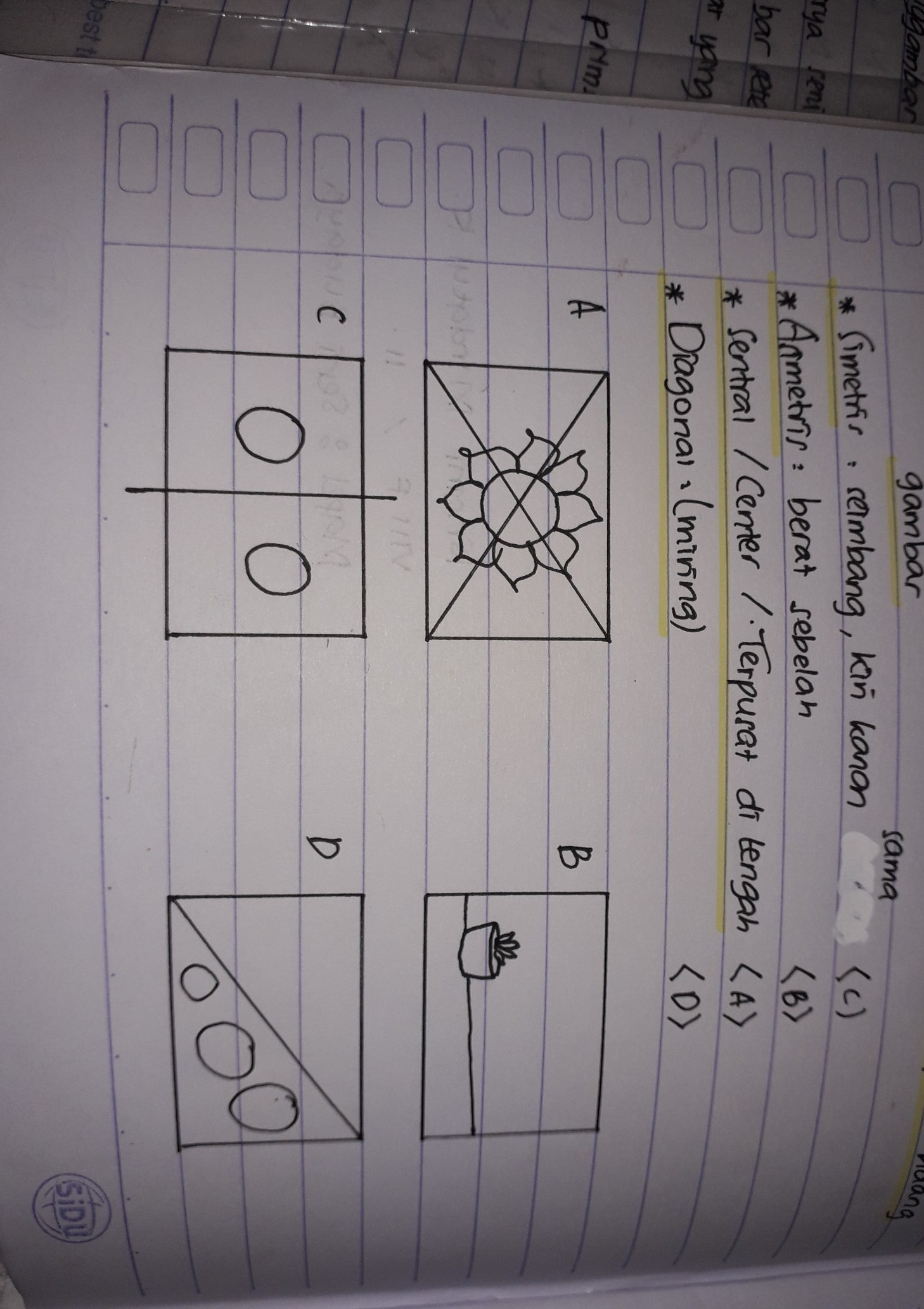 Detail Contoh Komposisi Sentral Nomer 7