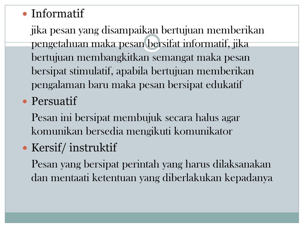 Detail Contoh Komunikasi Informatif Nomer 15