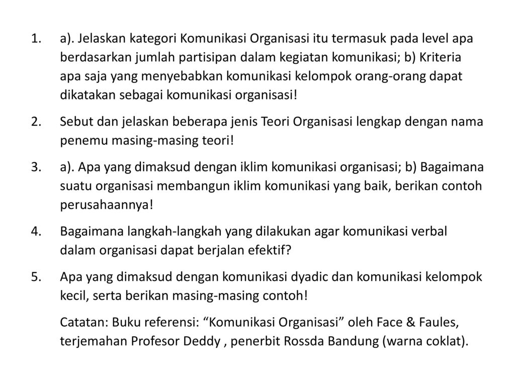 Detail Contoh Komunikasi Organisasi Nomer 24