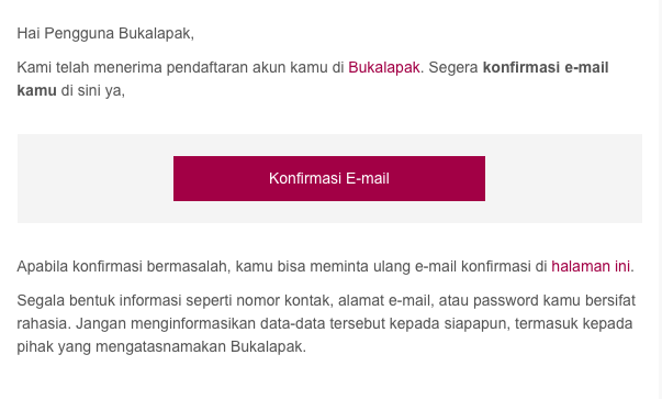 Detail Contoh Konfirmasi Email Nomer 4