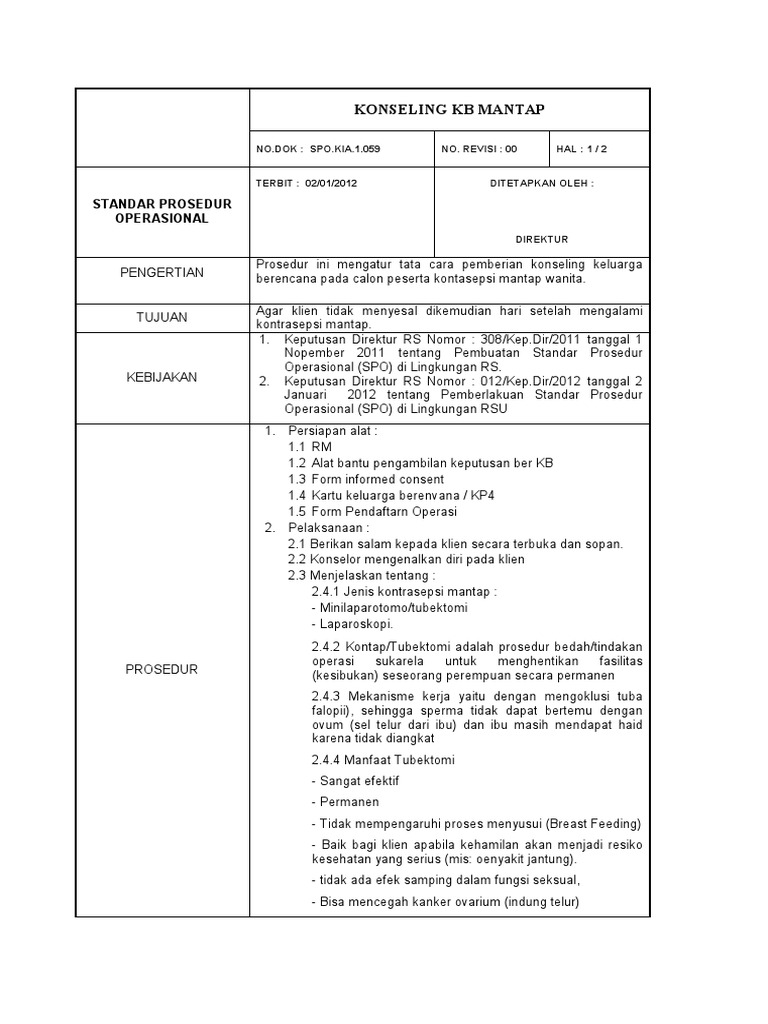 Detail Contoh Konseling Kb Nomer 2