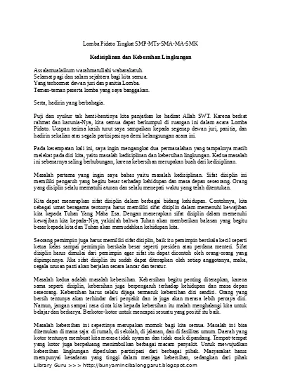 Detail Contoh Konsep Pidato Nomer 25