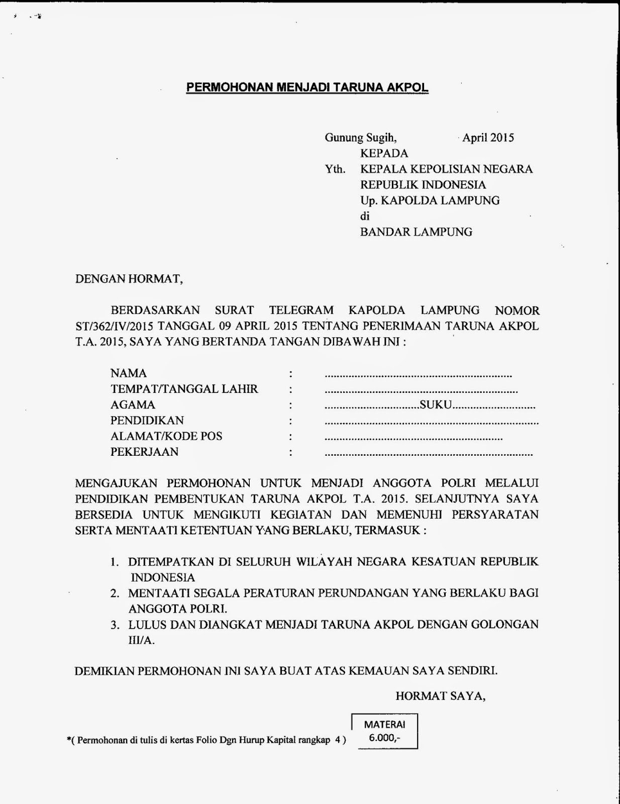 Detail Contoh Konsep Surat Nomer 15