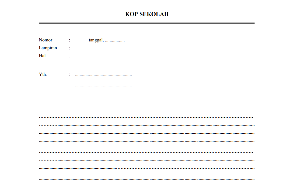 Detail Contoh Konsep Surat Nomer 41