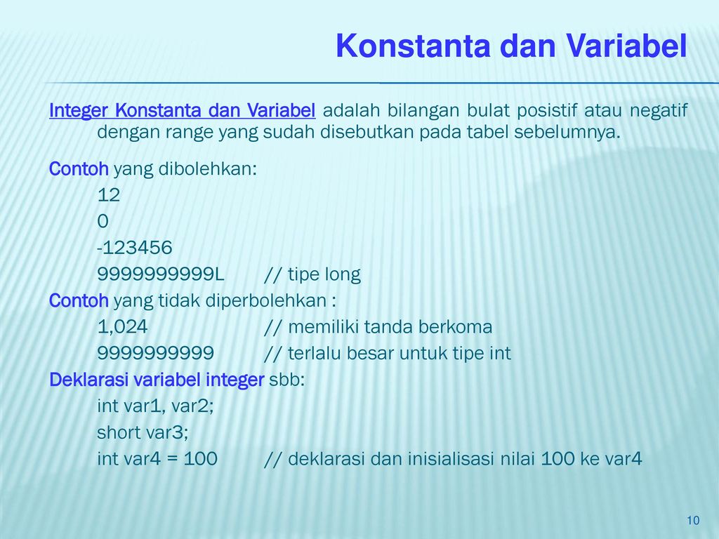 Detail Contoh Konstanta Dan Variabel Nomer 39