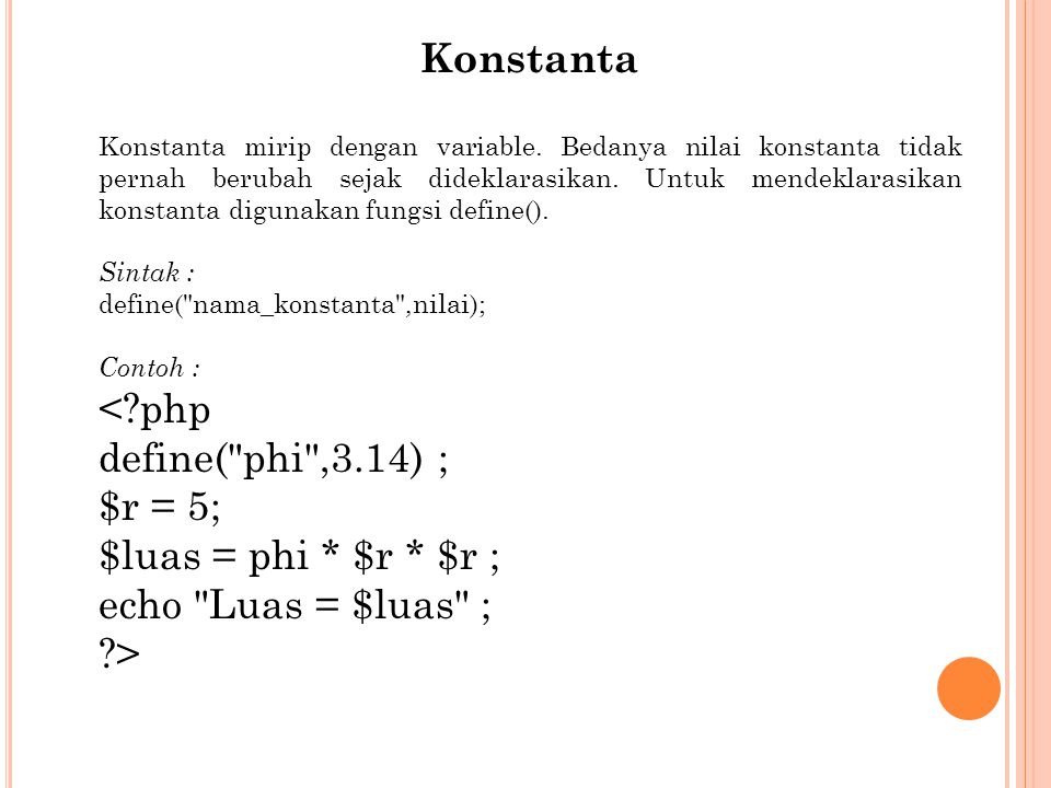 Detail Contoh Konstanta Dan Variabel Nomer 10