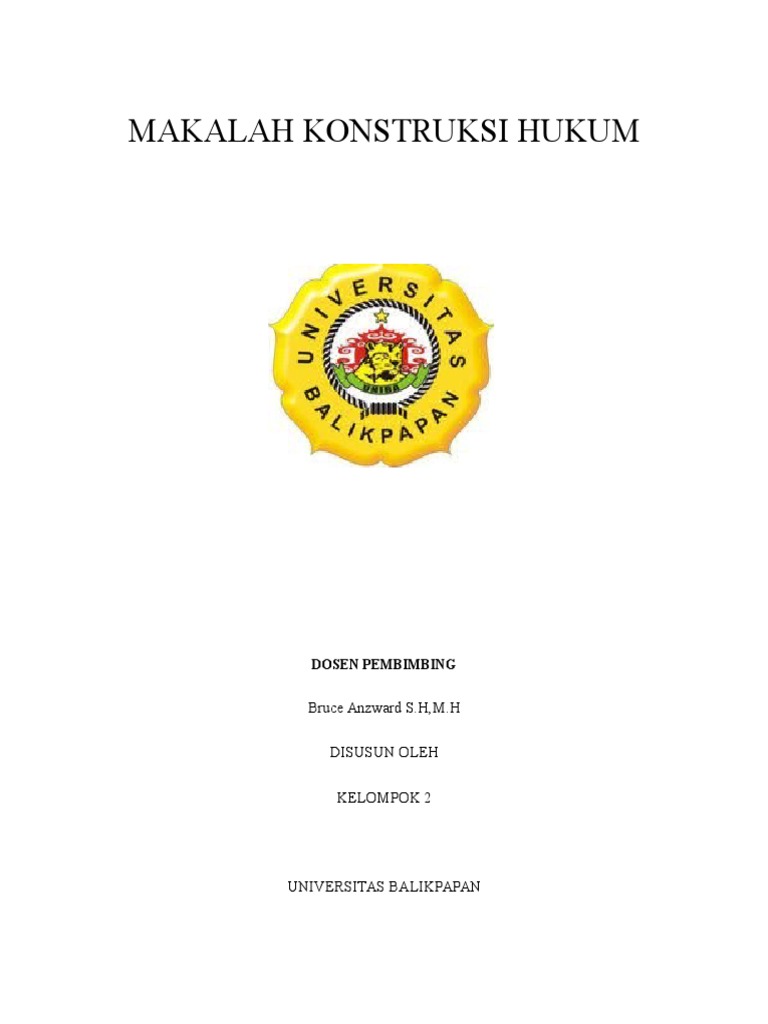 Detail Contoh Konstruksi Hukum Nomer 9