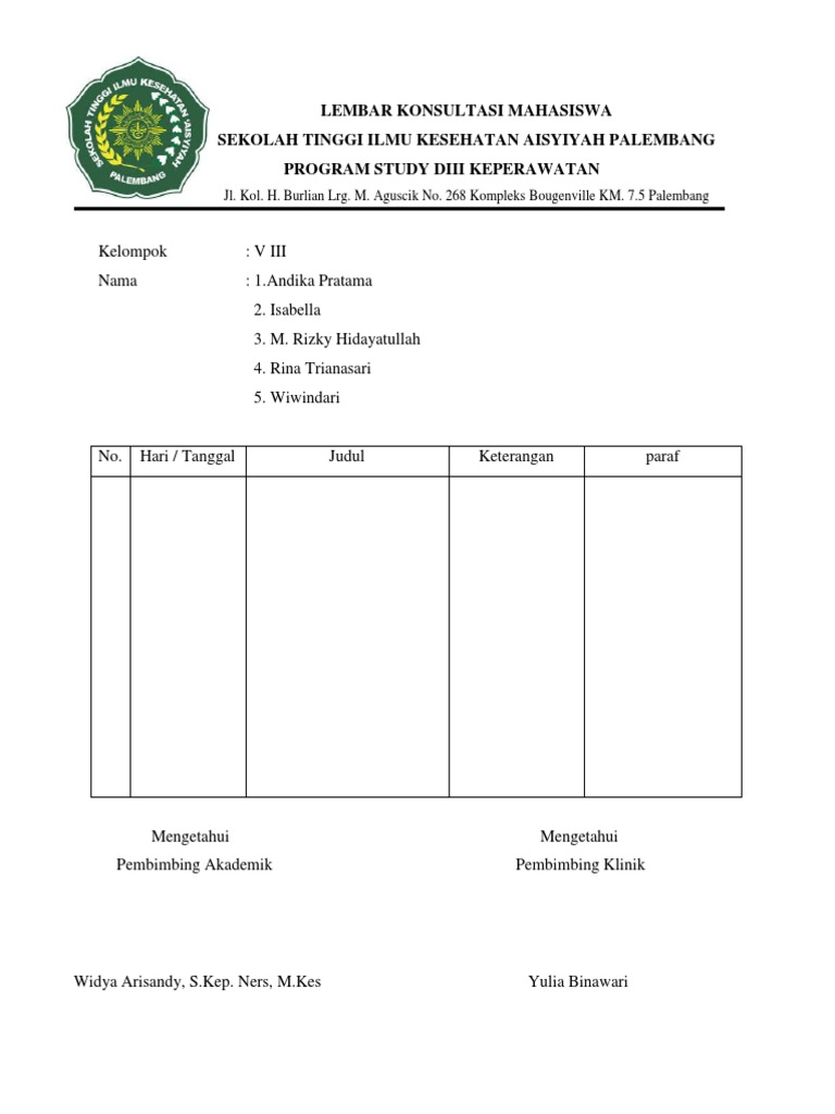 Detail Contoh Konsultasi Mahasiswa Nomer 11