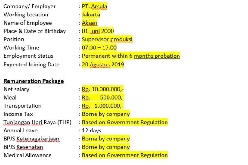 Detail Contoh Kontrak Kerja Karyawan Restoran Nomer 33