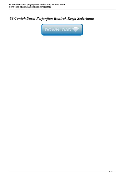 Detail Contoh Kontrak Sederhana Nomer 46