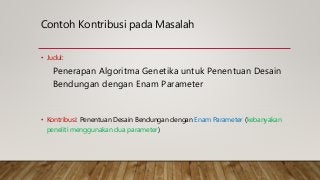 Detail Contoh Kontribusi Penelitian Nomer 17