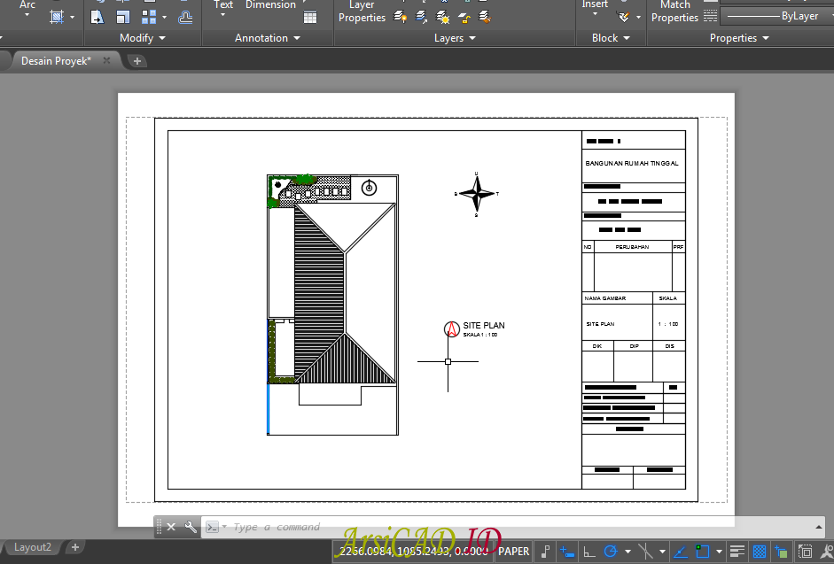 Detail Contoh Kop Gambar Kerja Arsitektur Nomer 13