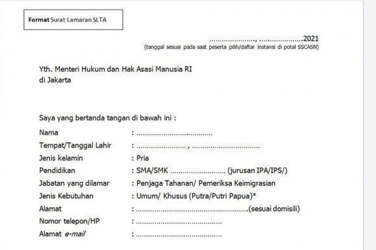 Detail Contoh Kop Surat Lamaran Kerja Yang Baik Dan Benar Nomer 25