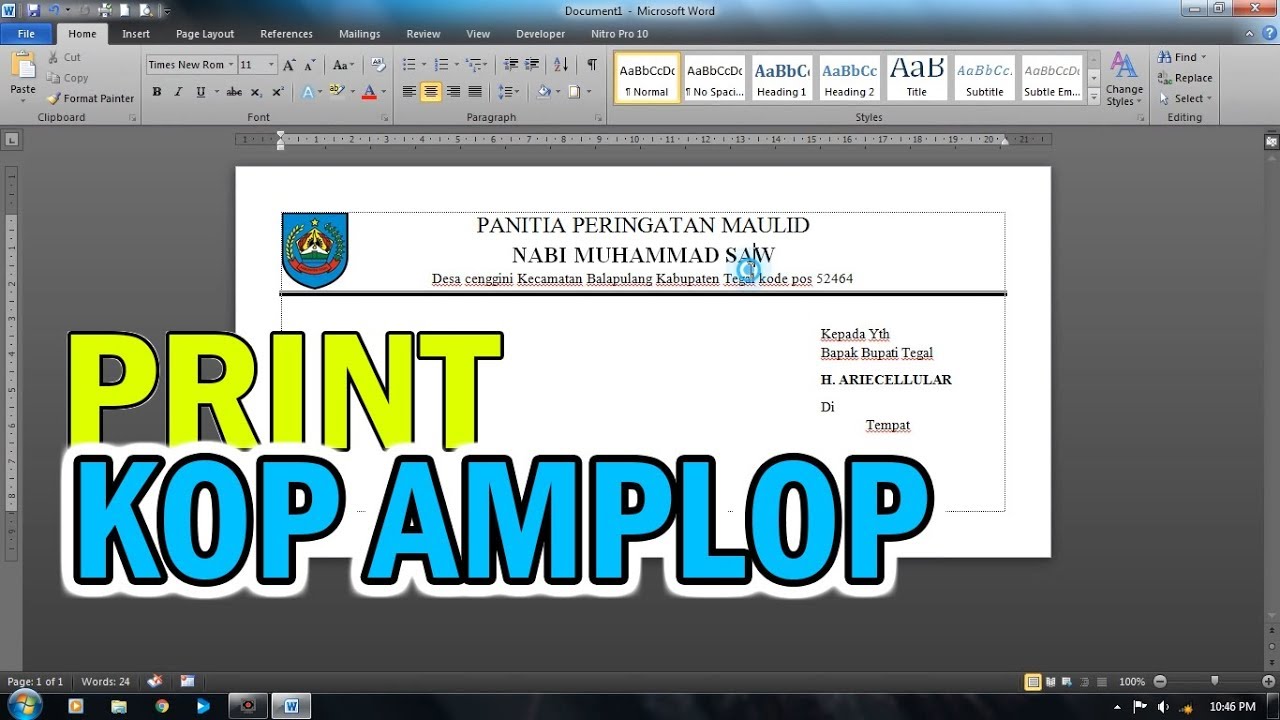 Detail Contoh Kop Surat Pada Amplop Nomer 27