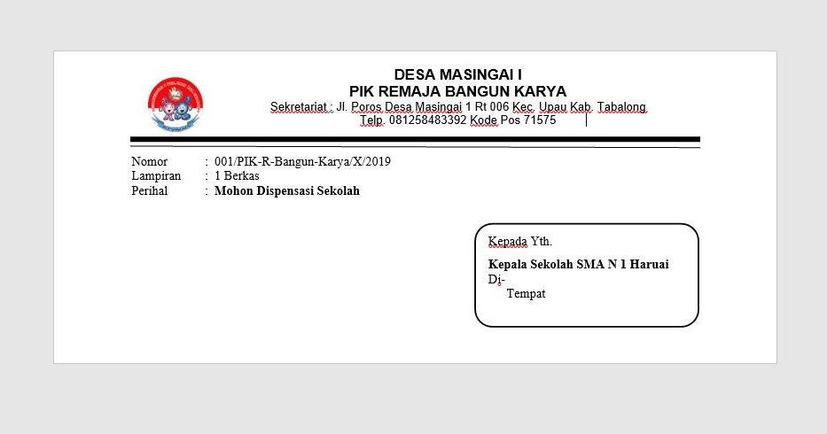 Detail Contoh Kop Surat Resmi Sekolah Nomer 23