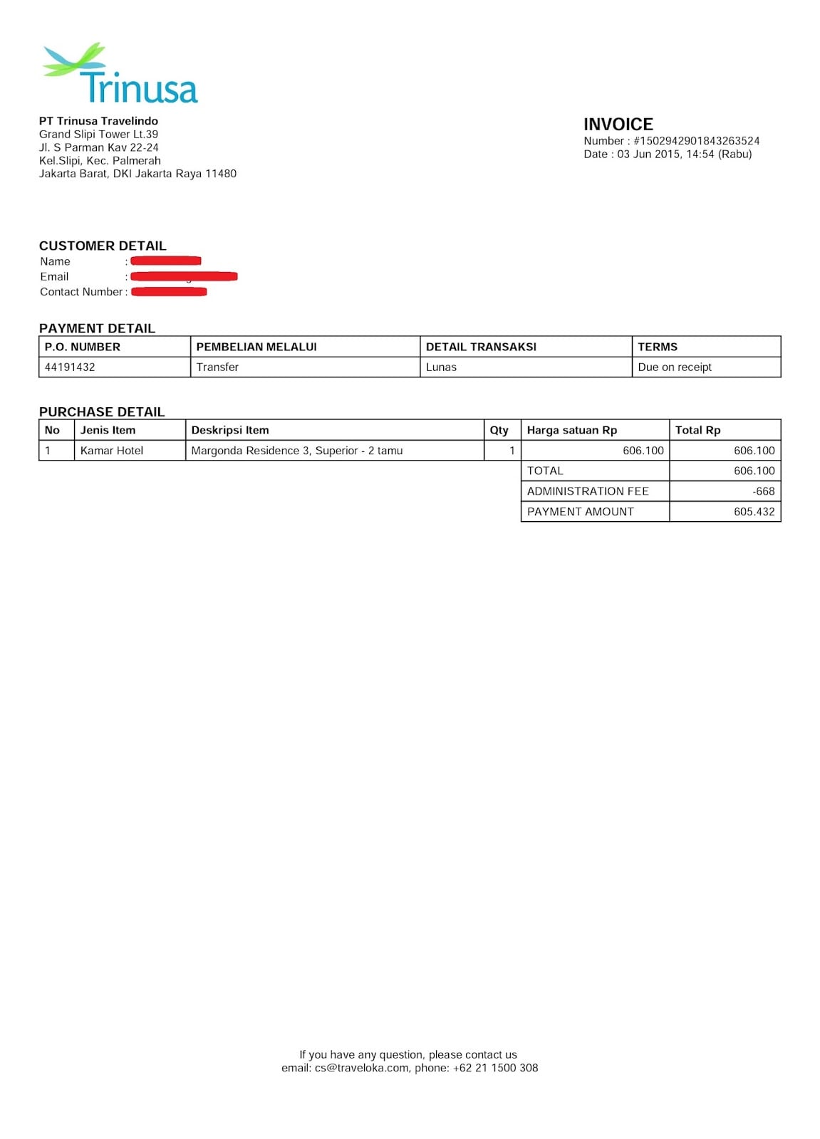 Detail Contoh Kop Surat Travel Nomer 30