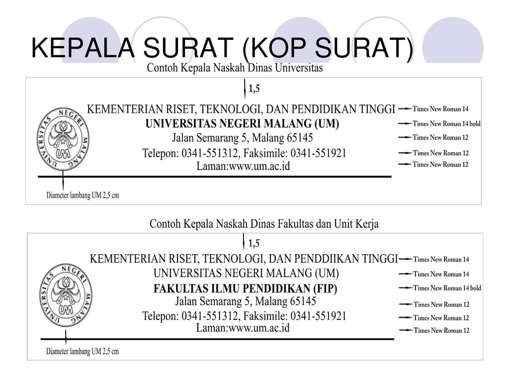 Detail Contoh Kop Surat Universitas Nomer 21