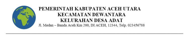 Detail Contoh Kop Surat Yang Baik Dan Benar Nomer 34