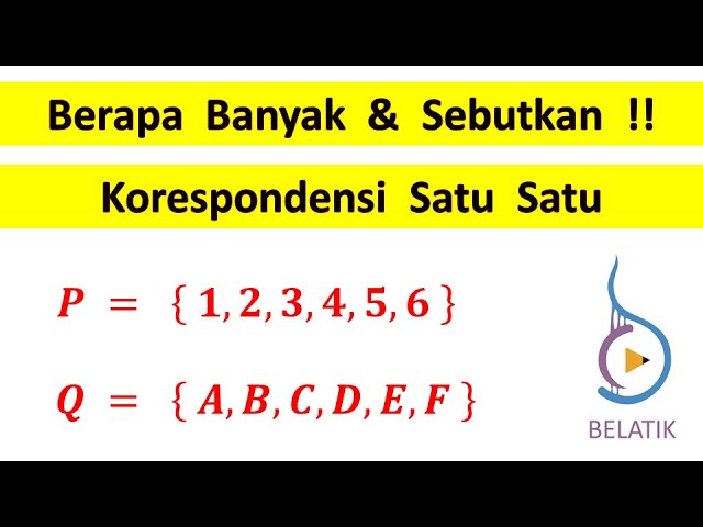 Detail Contoh Korespondensi Satu Satu Nomer 18