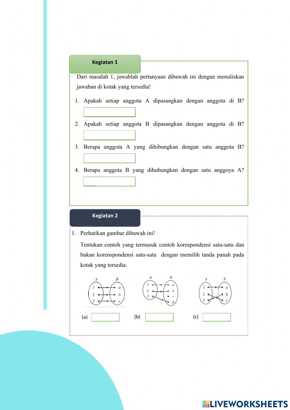 Detail Contoh Korespondensi Satu Satu Nomer 39