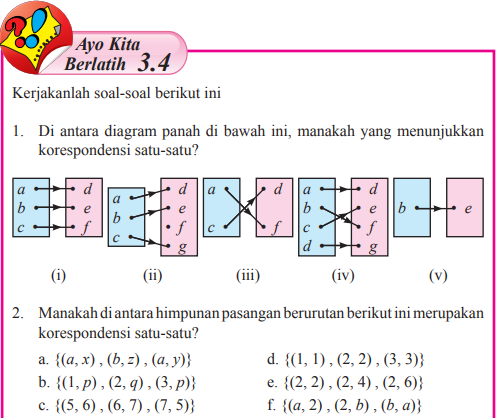 Detail Contoh Korespondensi Satu Satu Nomer 6