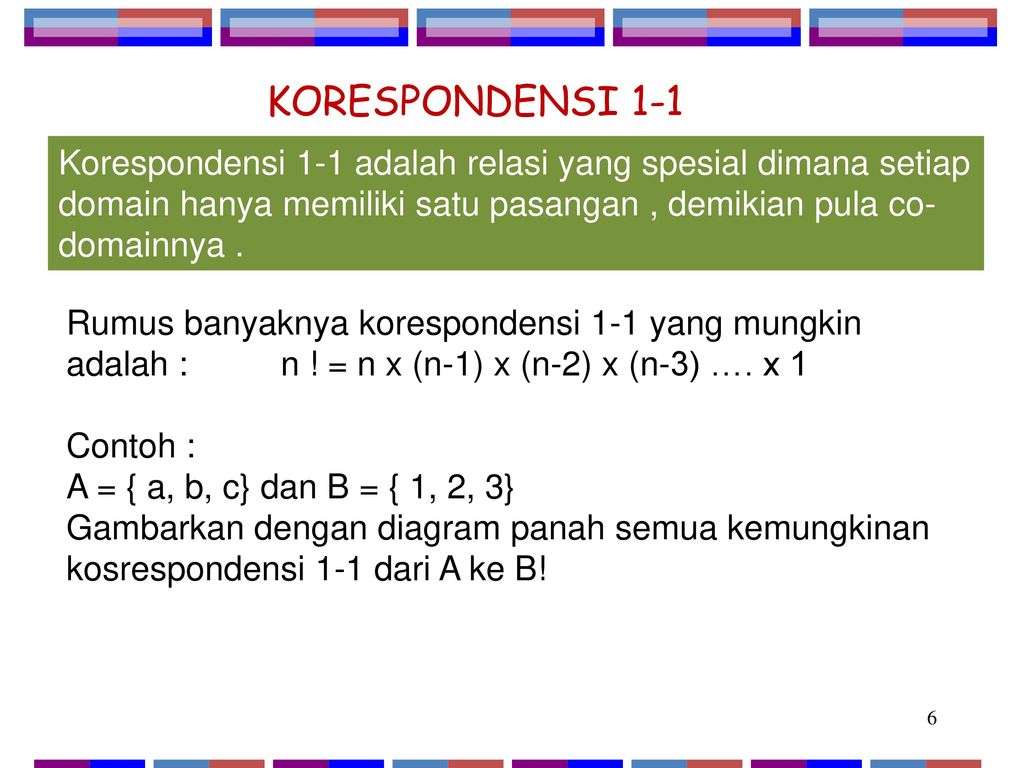 Detail Contoh Korespondensi Satu Satu Nomer 49