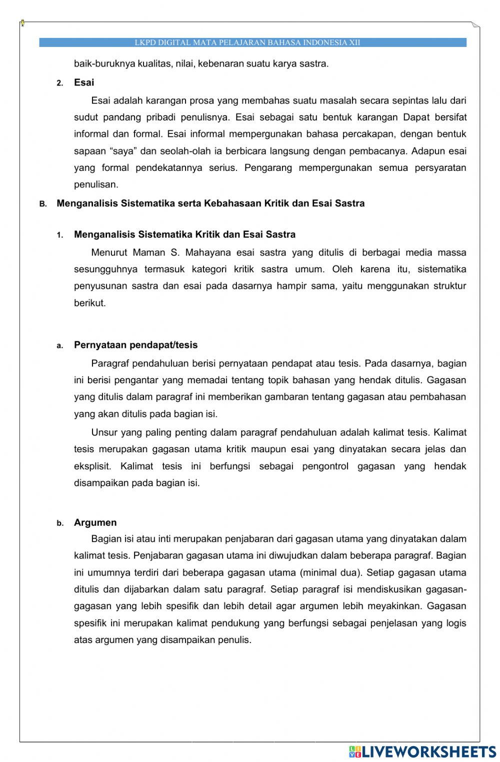 Detail Contoh Kritik Dan Esai Nomer 24