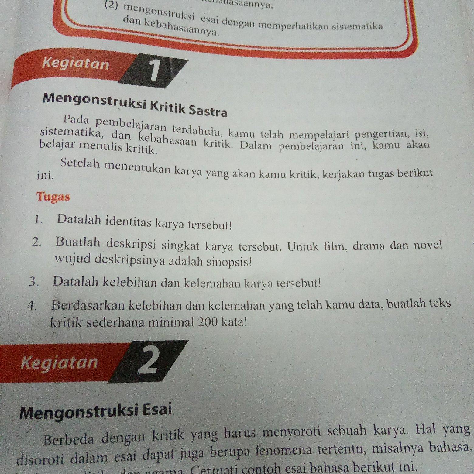 Detail Contoh Kritik Sastra Novel Singkat Nomer 49