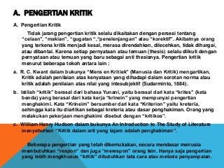 Detail Contoh Kritik Tari Nomer 31