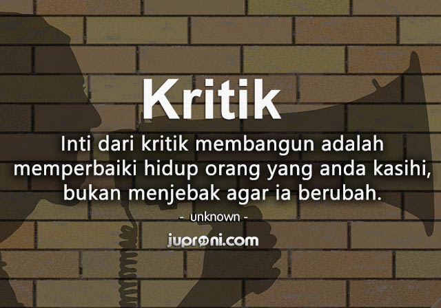 Detail Contoh Kritik Yang Baik Nomer 14