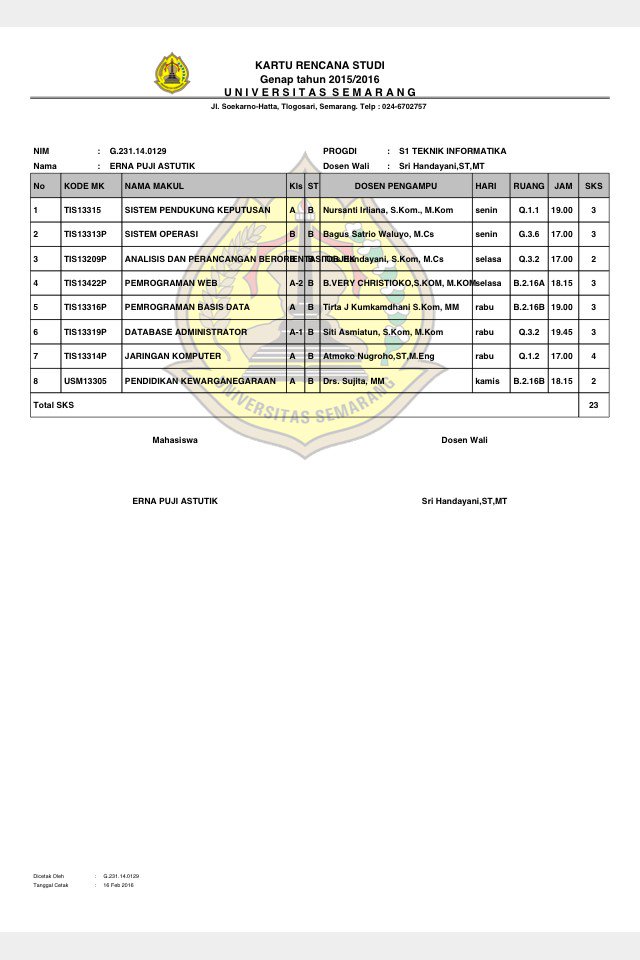 Detail Contoh Krs Mahasiswa Nomer 38