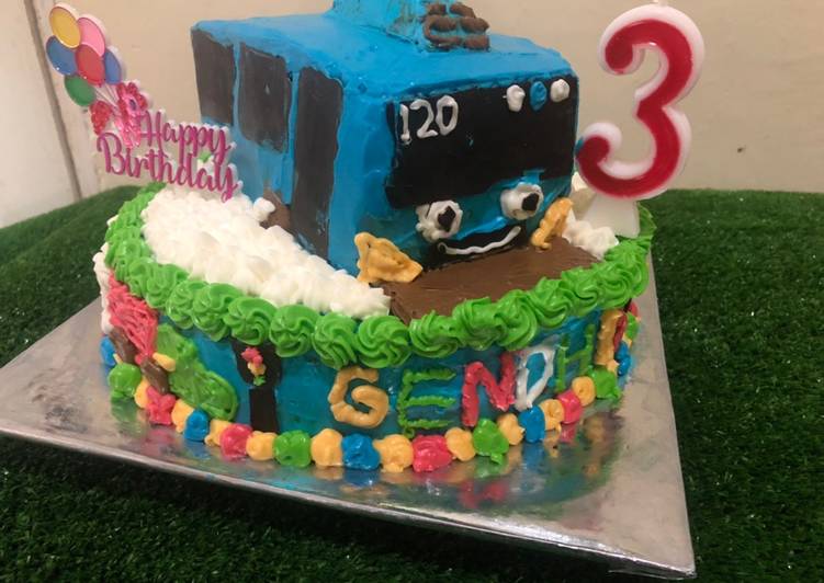 Detail Contoh Kue Ulang Tahun Gambar Tayo Nomer 36