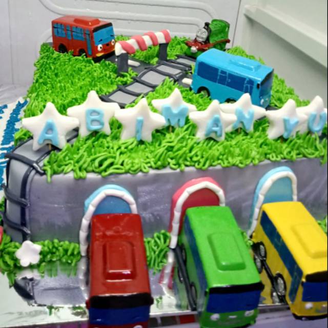 Detail Contoh Kue Ulang Tahun Gambar Tayo Nomer 47