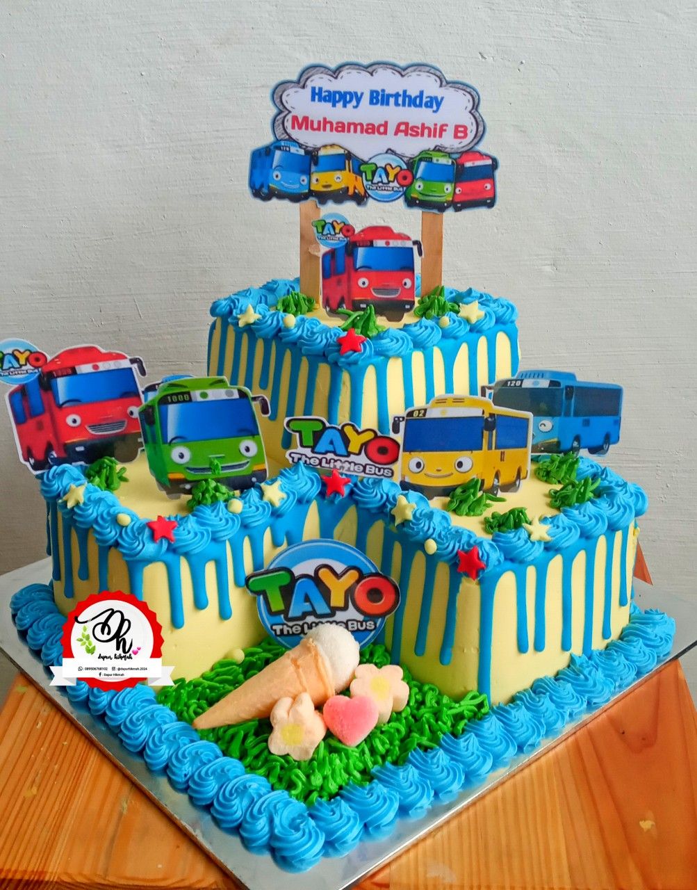 Detail Contoh Kue Ulang Tahun Gambar Tayo Nomer 6