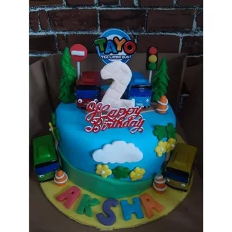 Detail Contoh Kue Ulang Tahun Gambar Tayo Nomer 53