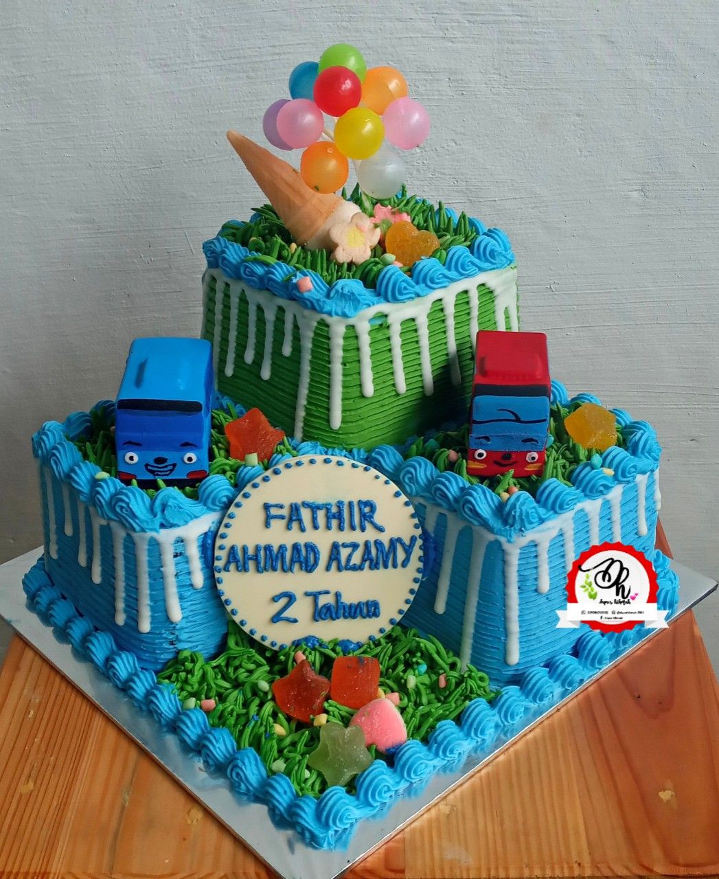 Detail Contoh Kue Ulang Tahun Gambar Tayo Nomer 54