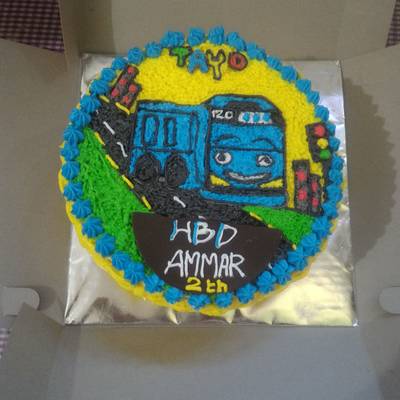 Detail Contoh Kue Ulang Tahun Gambar Tayo Nomer 9